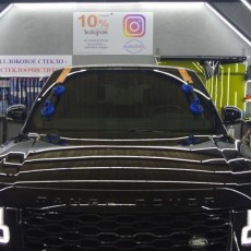 Установка лобового стекла на Range Rover
